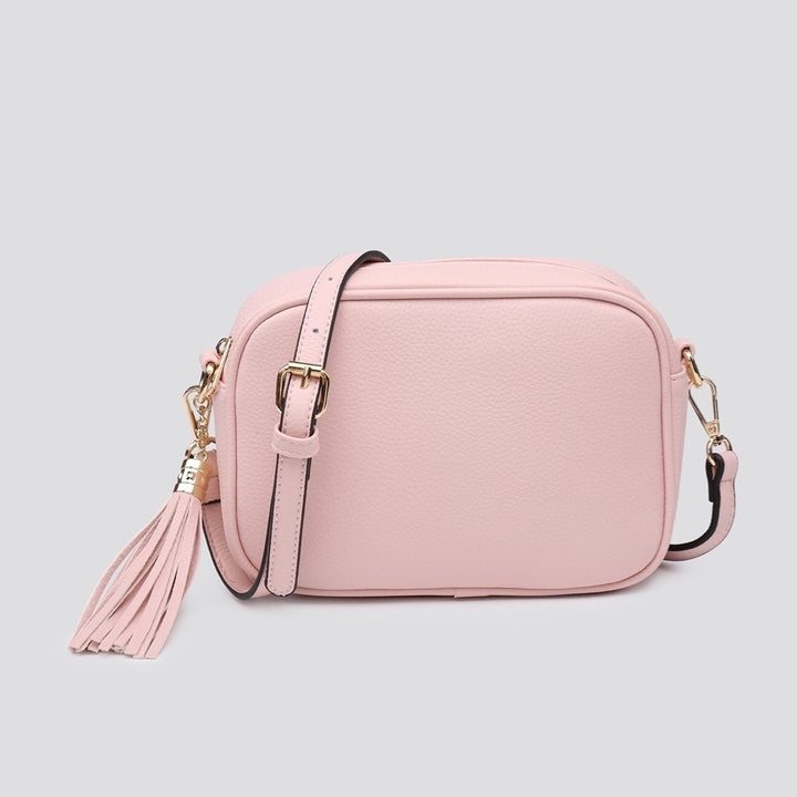 LADIES WOMENS BLUSH PINK CROSS BODY CAMERA SHOULDER BAG