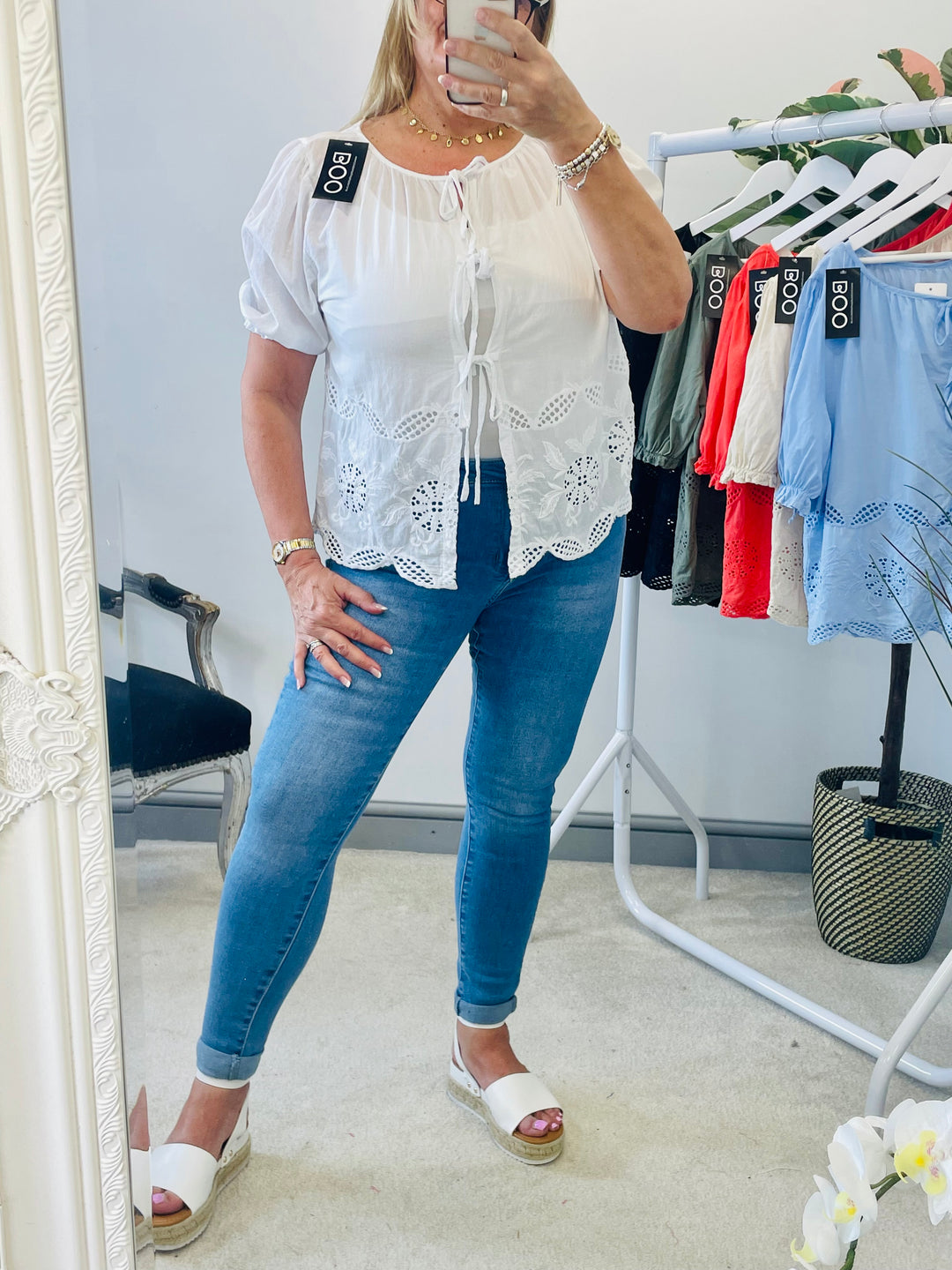 The IRELAND tie front top - ONE CORAL ONLY