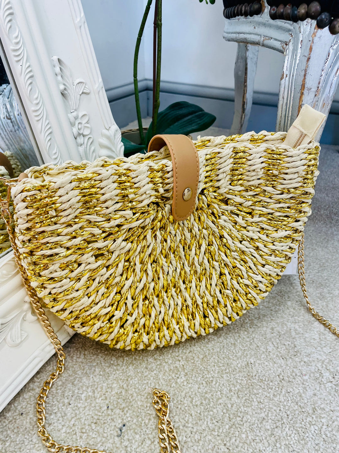 The HALKADIKI straw bag - 2 colours