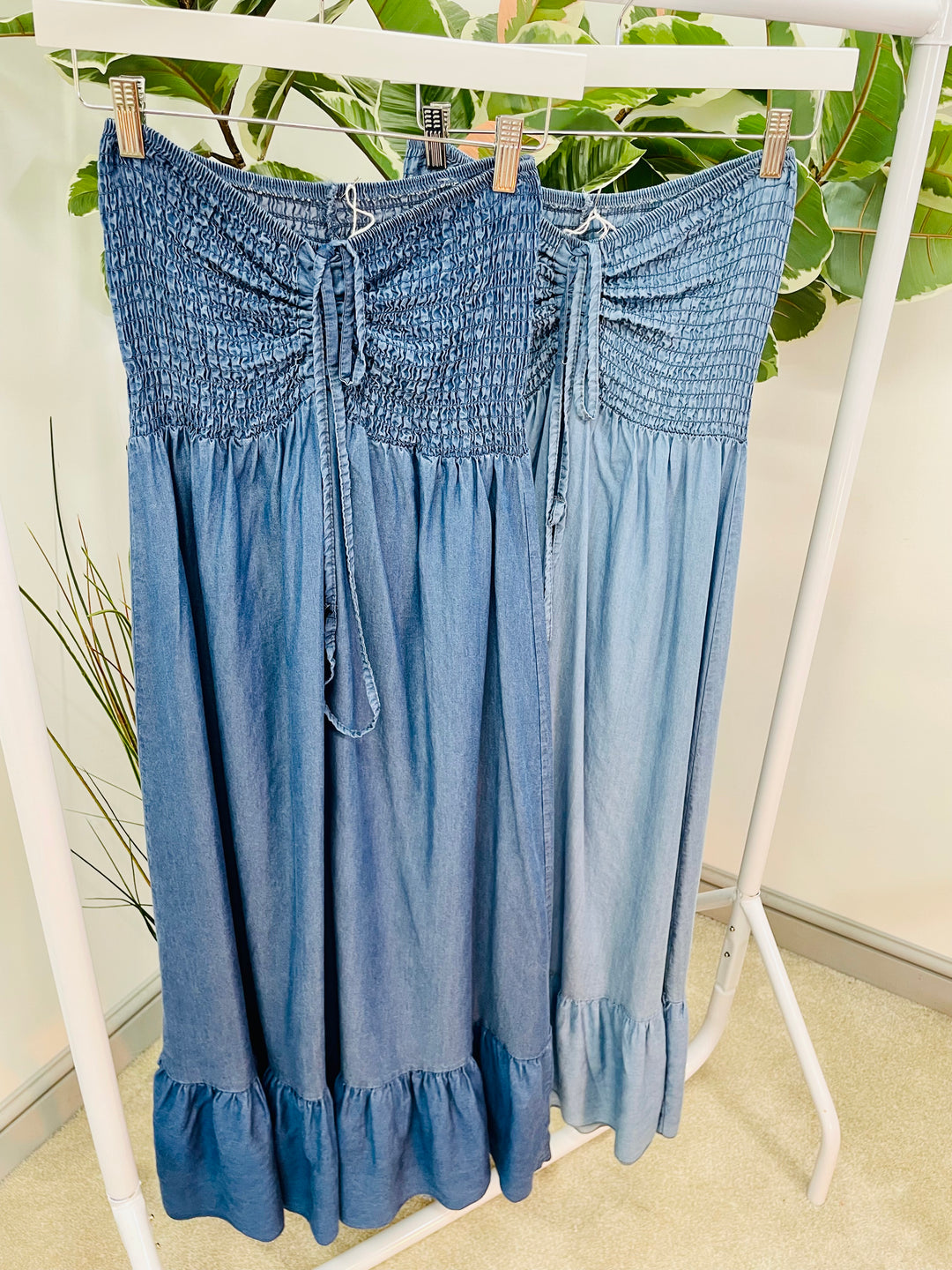 The ARUBA chambray maxi dress - 2 colours