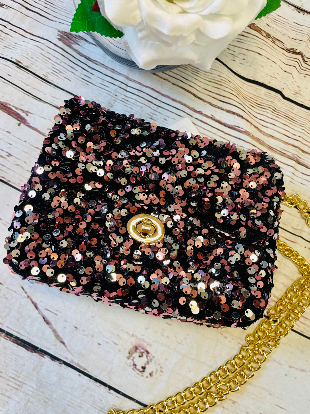 The HAPPY sequin bag - 2 colours