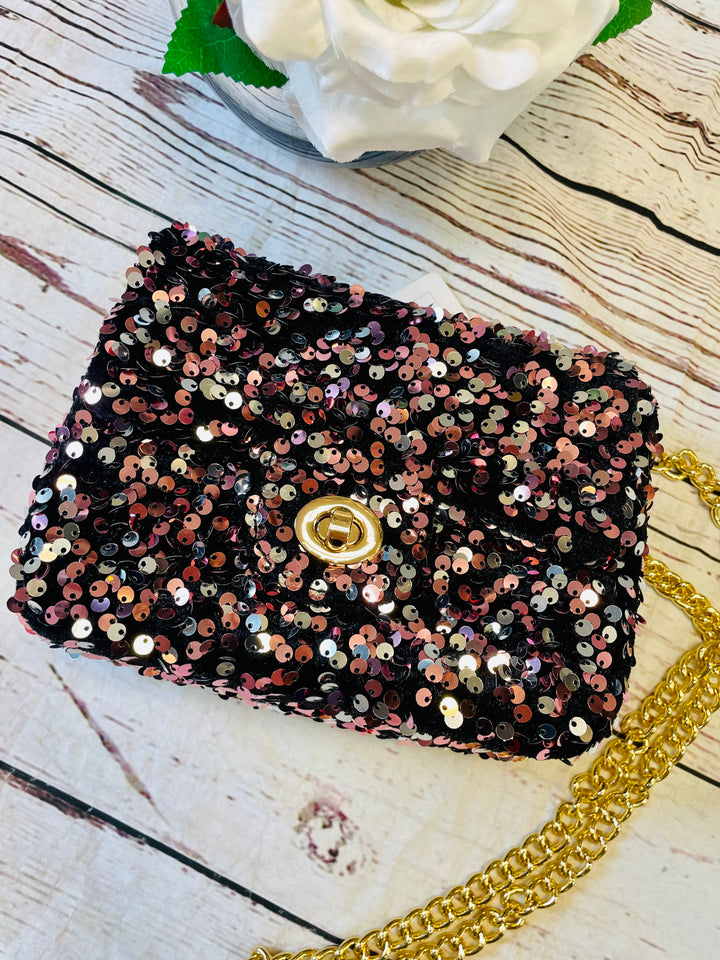 The HAPPY sequin bag - 2 colours