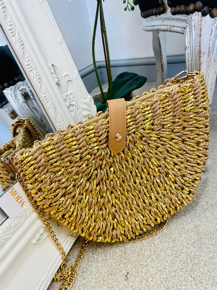 The HALKADIKI straw bag - 2 colours