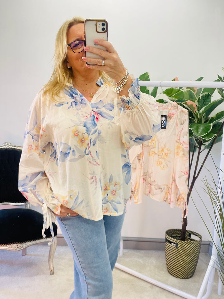 The WALLACE floral floaty top - 3 colours