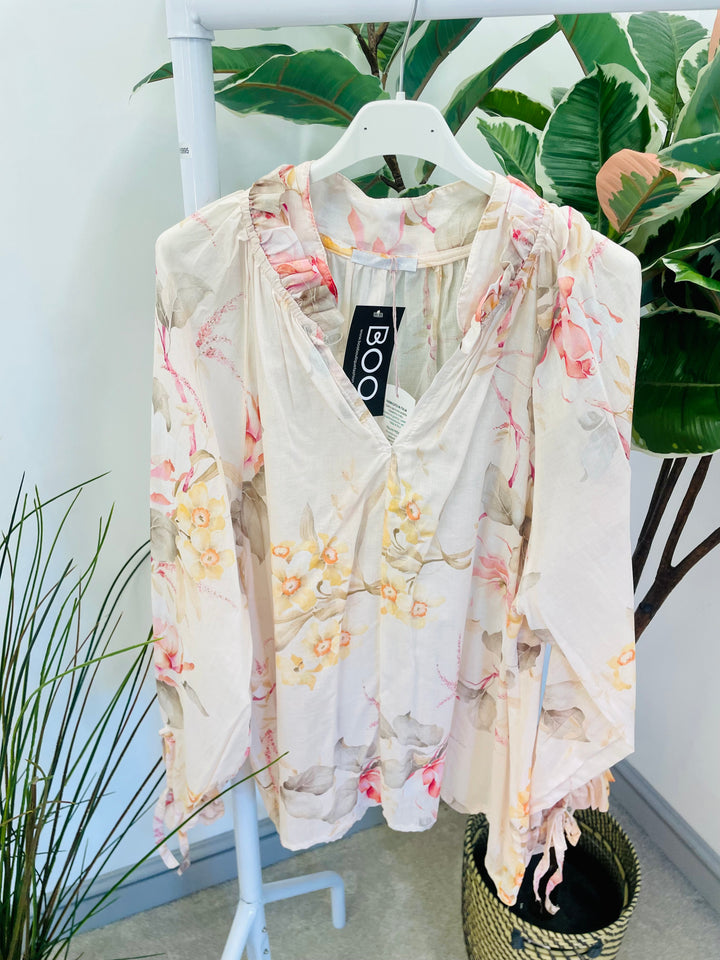 The WALLACE floral floaty top - 3 colours