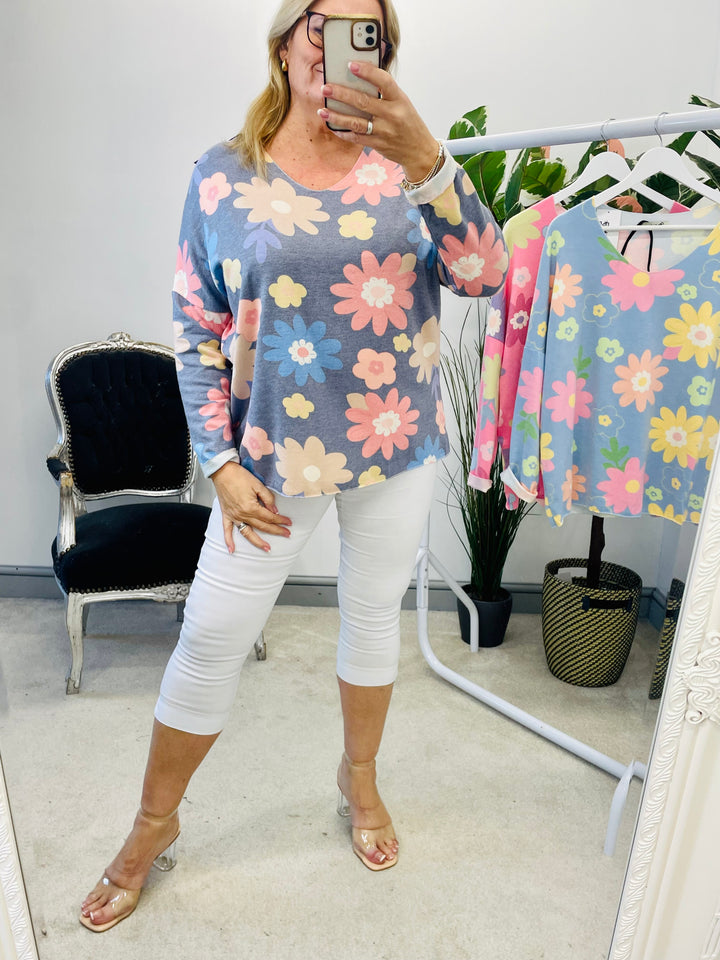 The LEAH flower top - 3 colours