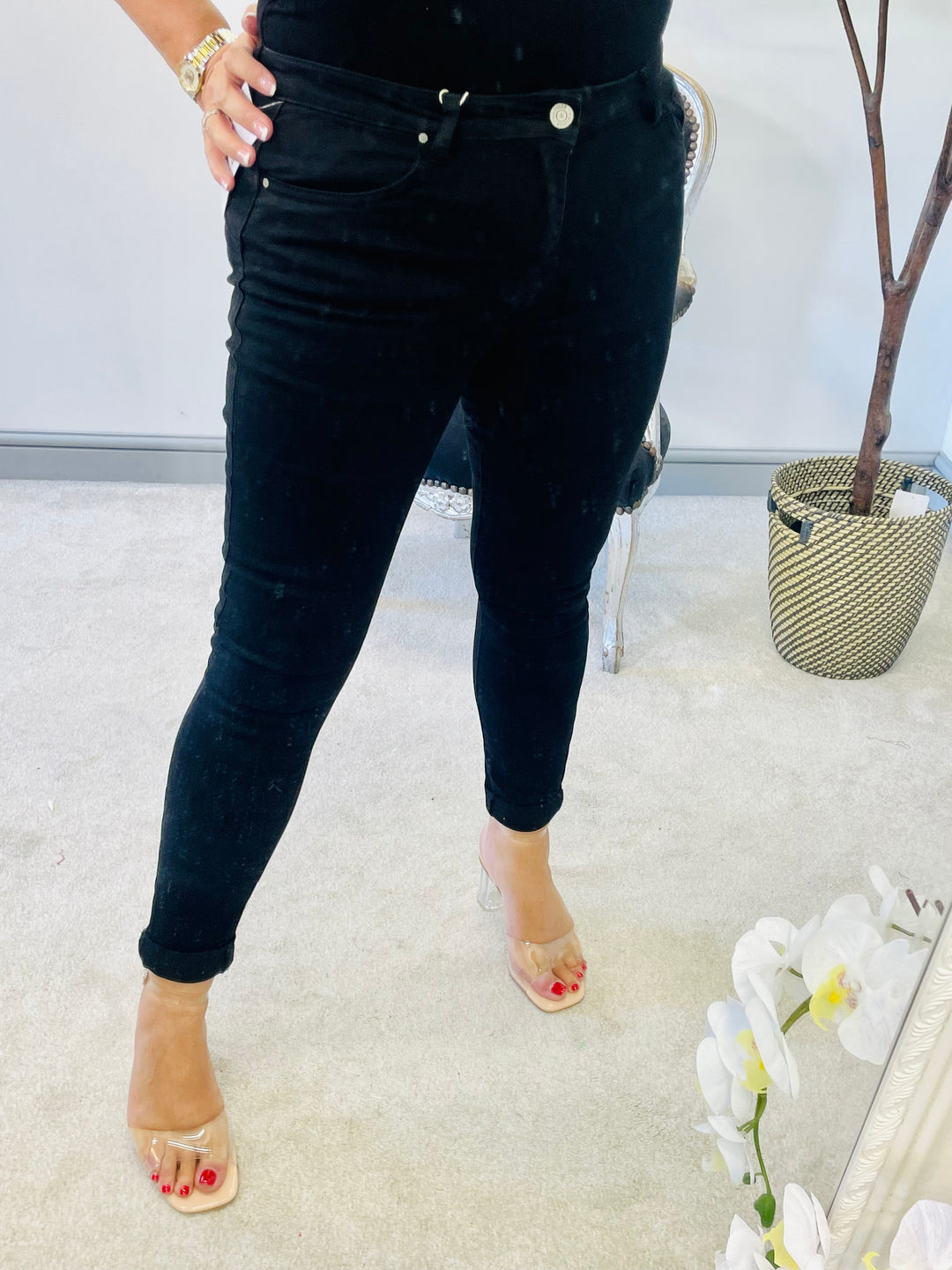 The MOLLIE black jeans - size 6 to 14