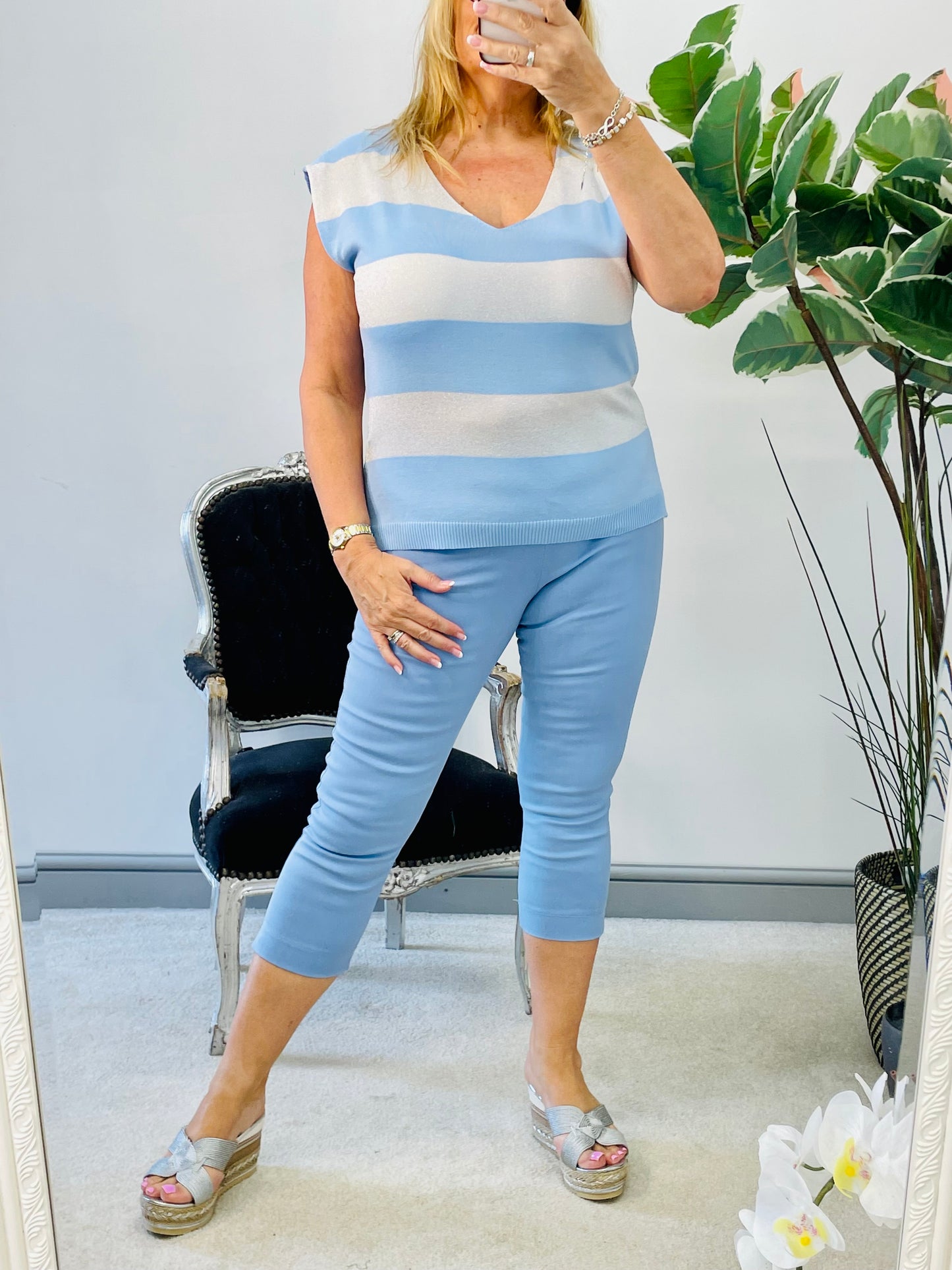 The MORAG stripe lurex top - 3 colours