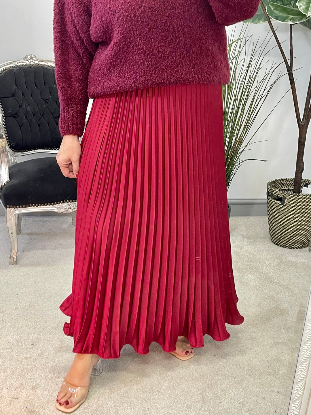 The FROST satin pleated skirt - 3 colours