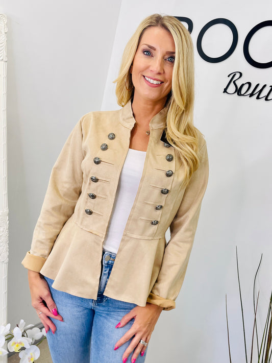 The WILLOW faux suede military jacket - 4 colours
