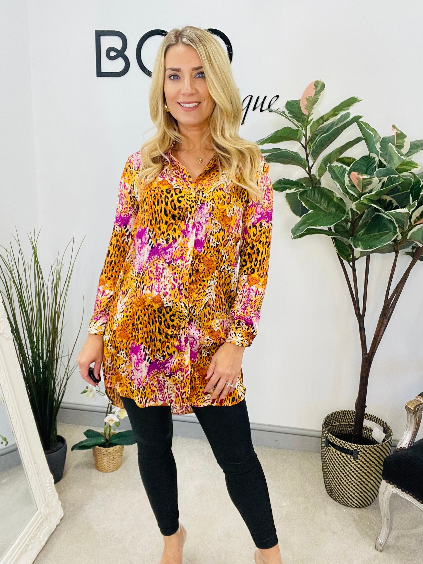 The MARY animal print blouse - sizes 8 to 18