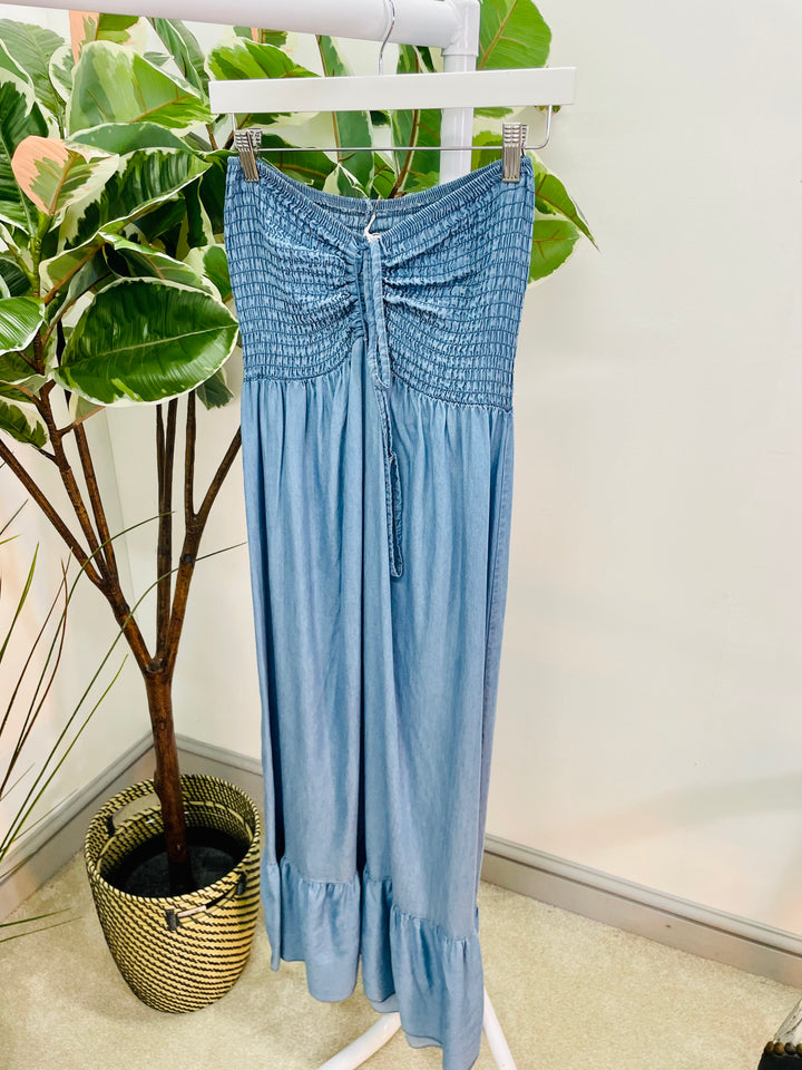 The ARUBA chambray maxi dress - 2 colours