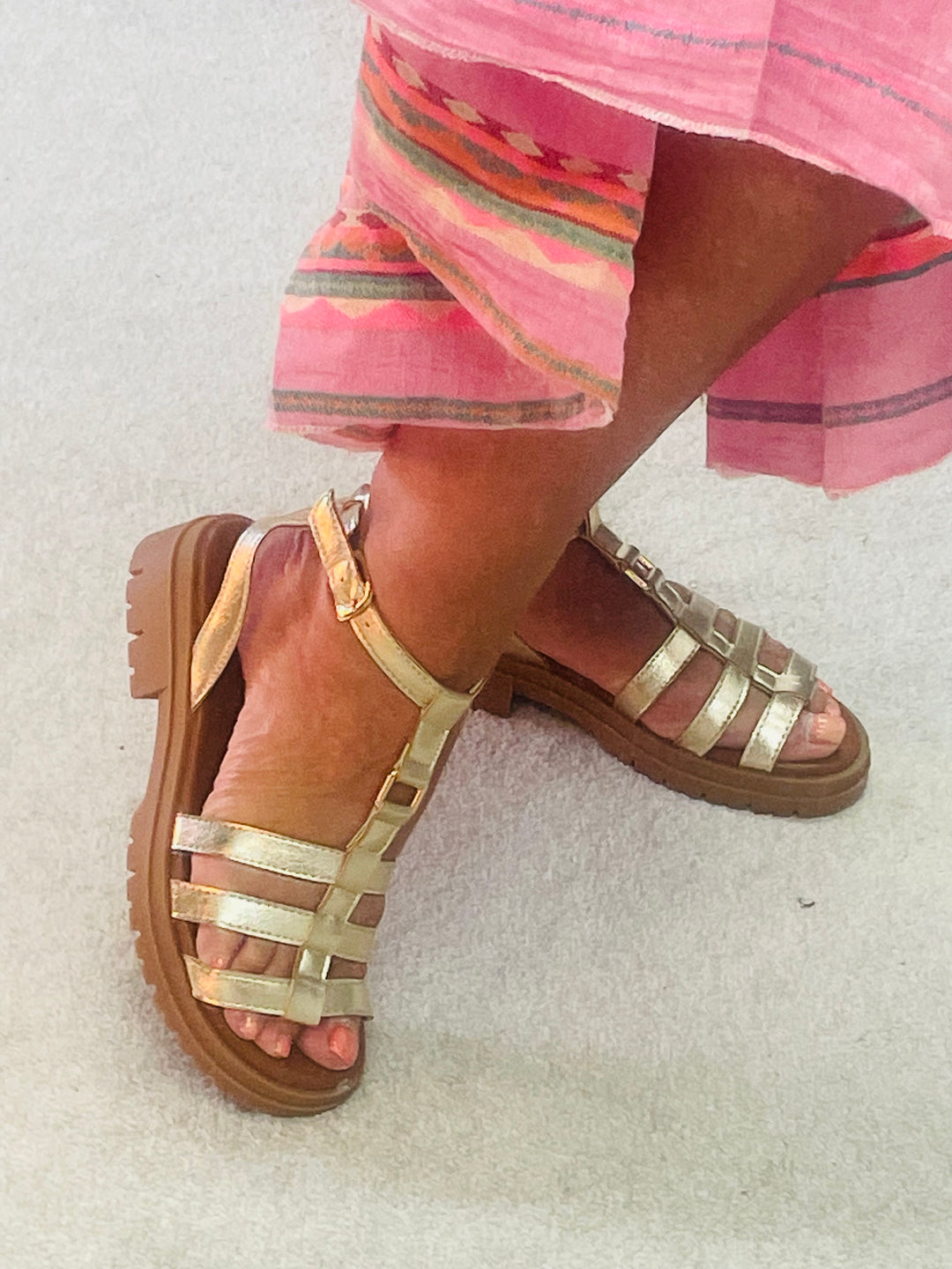 STRAPPY GLADIATOR SANDALS ( 68298 ) - 3 colours