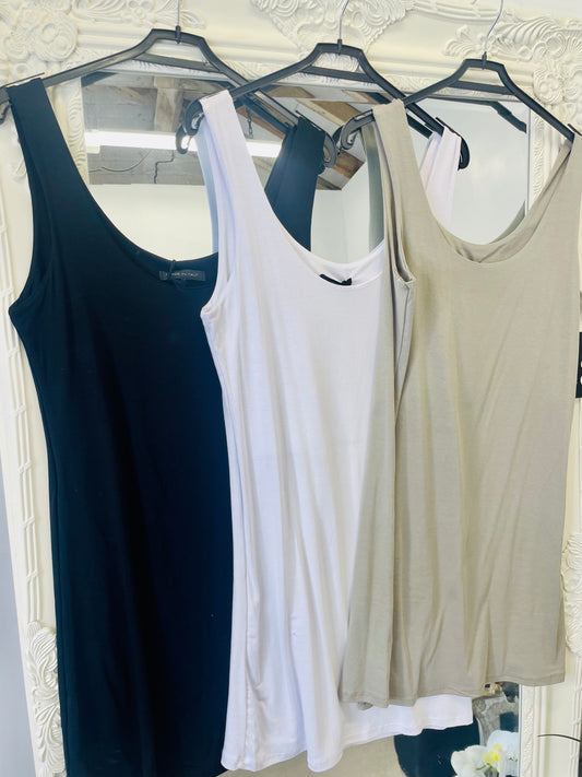 The SIENNA long double layer vest - 3 colours