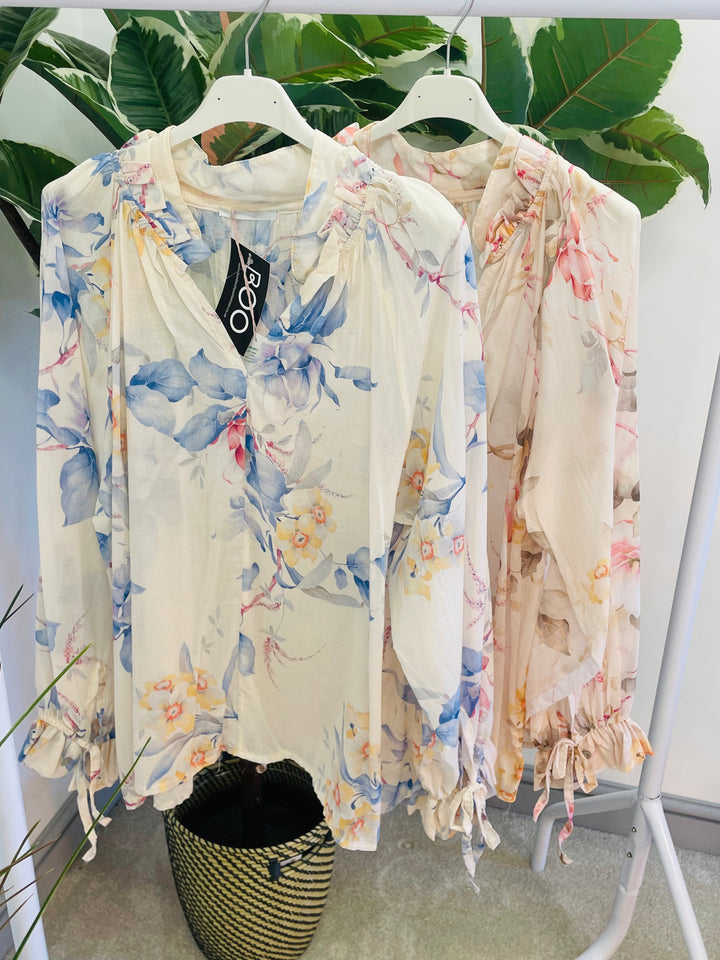 The WALLACE floral floaty top - 3 colours