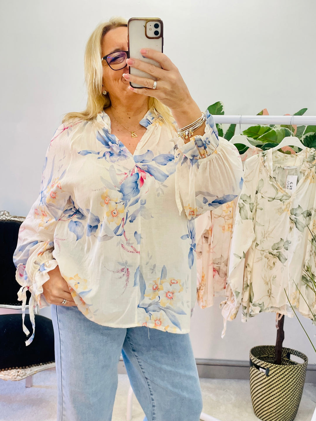 The WALLACE floral floaty top - 3 colours